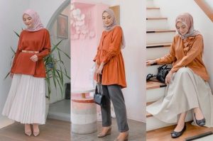 Perpaduan Warna Baju Orange dengan Jilbab - Community Saint Lucia